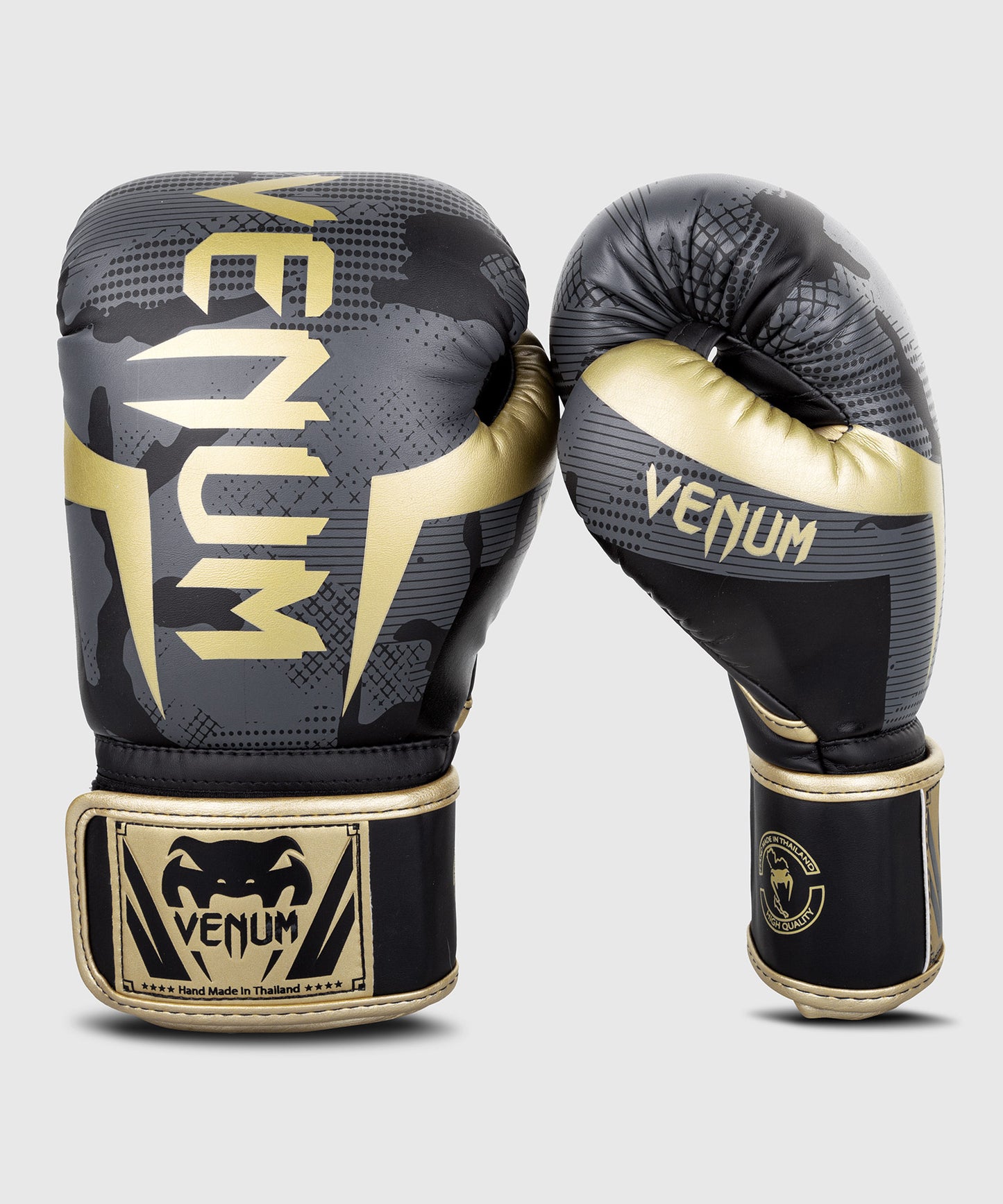 Gants de boxe Venum Elite – Camo/Or