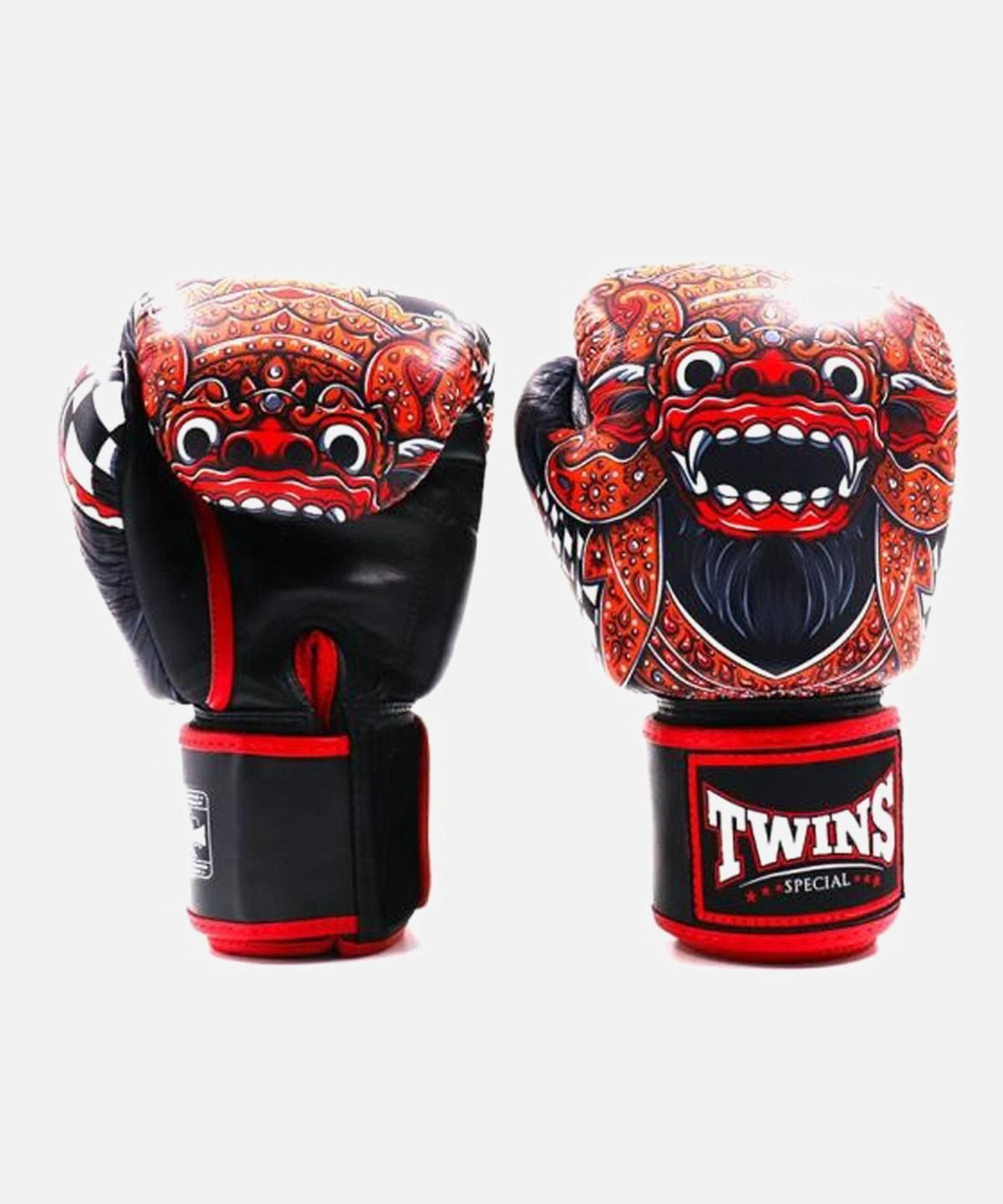 Twins FBGVL3 Barong Guantes de Boxeo - Negro/Rojo