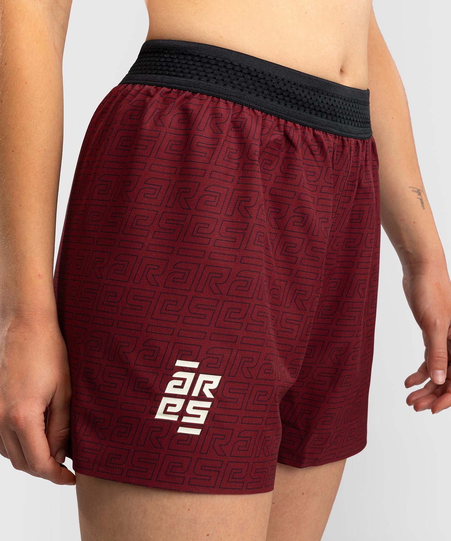 Venum x Ares Damen Trainingsshorts - Burgunder