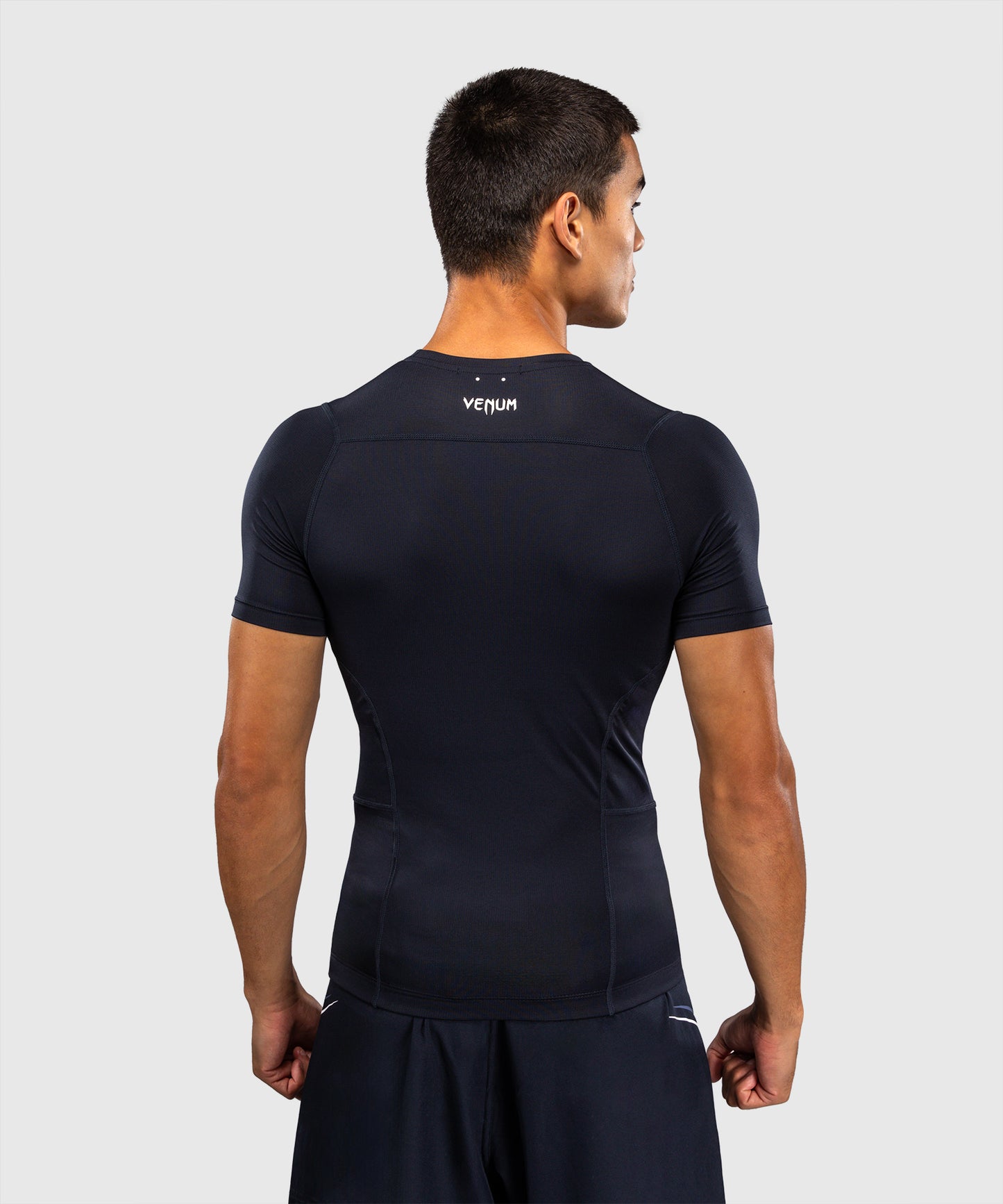 Venum G-Core Rashguard a Maniche Corte - Blu Navy/Bianco