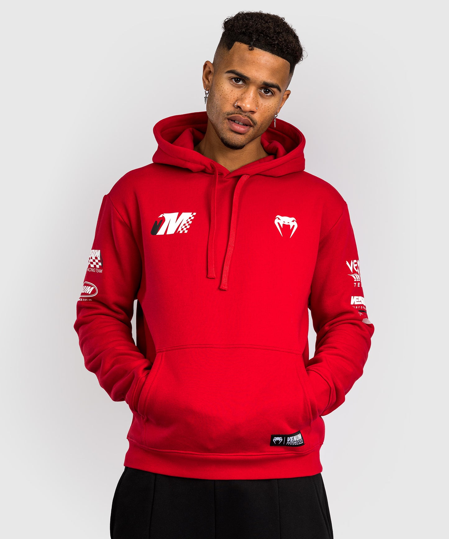 Venum Motorsport Sudadera con Capucha - Rojo Racer