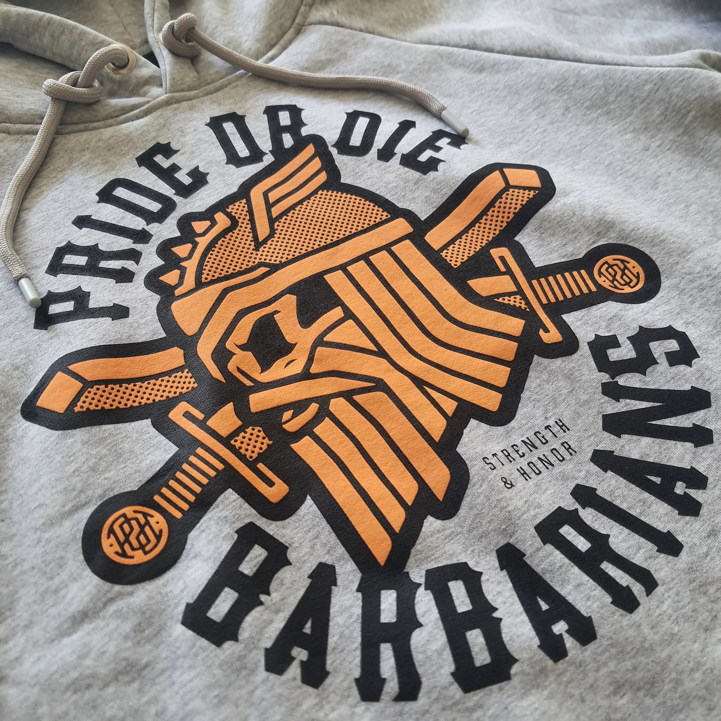 Pride Or Die Barbarians Sweatshirt Hoodie – Grey