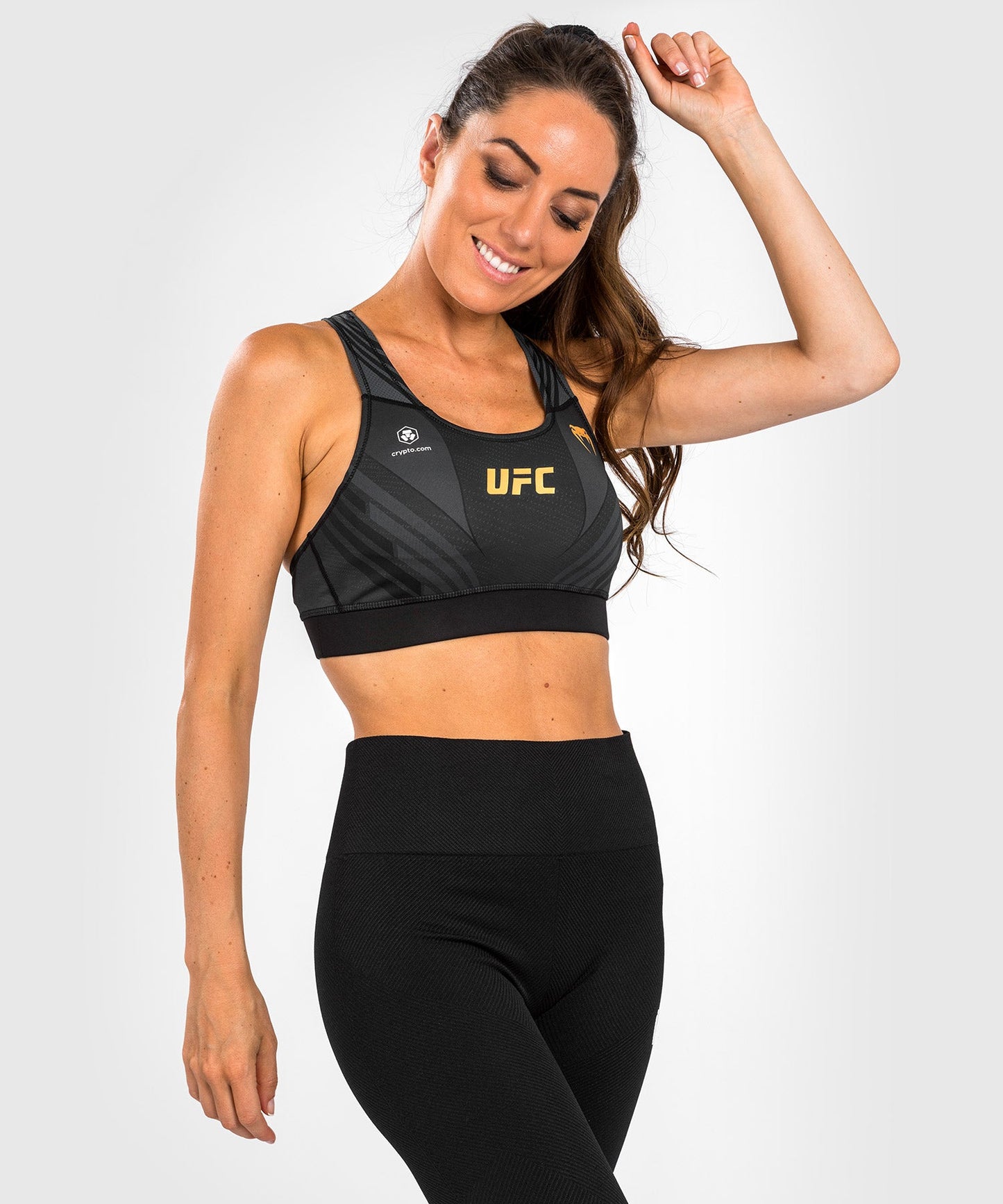 Women's UFC Bra Venum Authentic Fight Night 1.0 - Black/Gold
