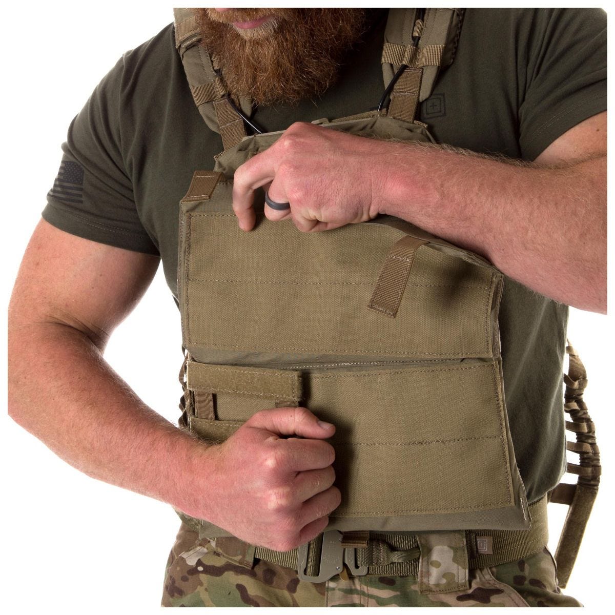 Gilet lesté porte-plaques TacTec 5.11 Tactical - Beige
