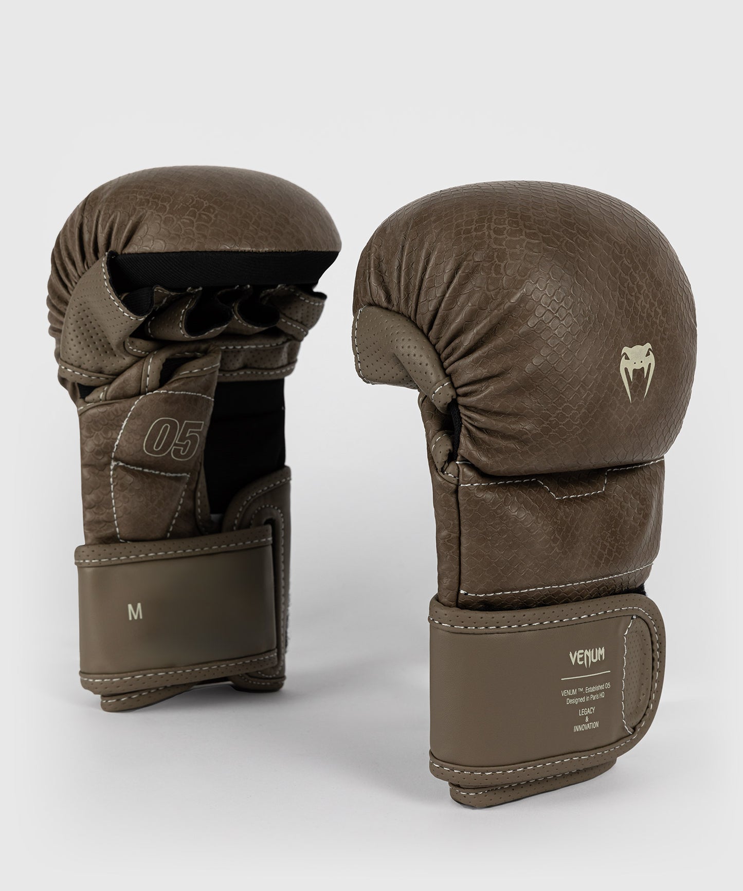 Venum Impact Evo Scales Guantes de Sparring MMA - Gris oscuro