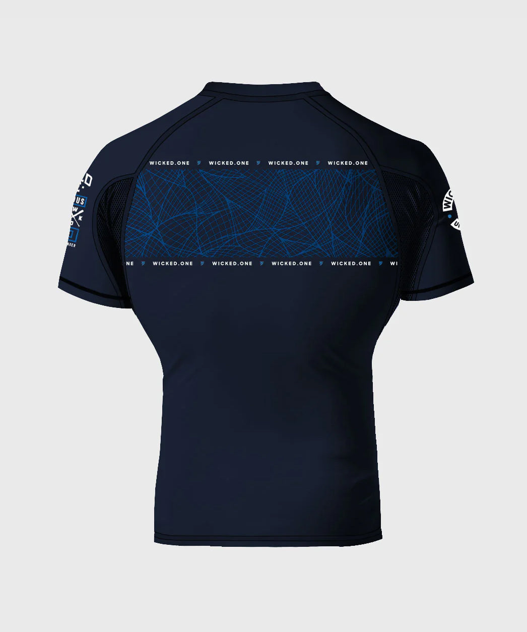 Wicked One Metaverse Rashguard de Manga Corta - Azul Marino