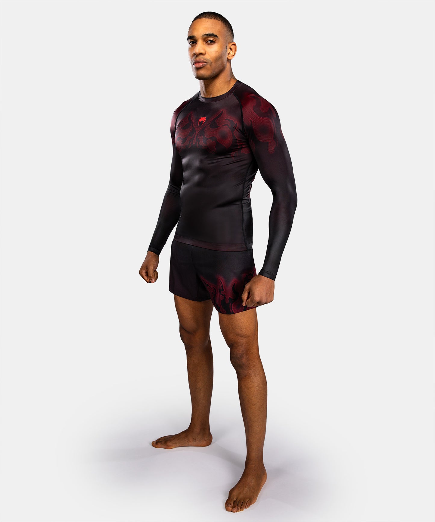 Venum Spectre Rashguard Manga Larga – Negro/Rojo
