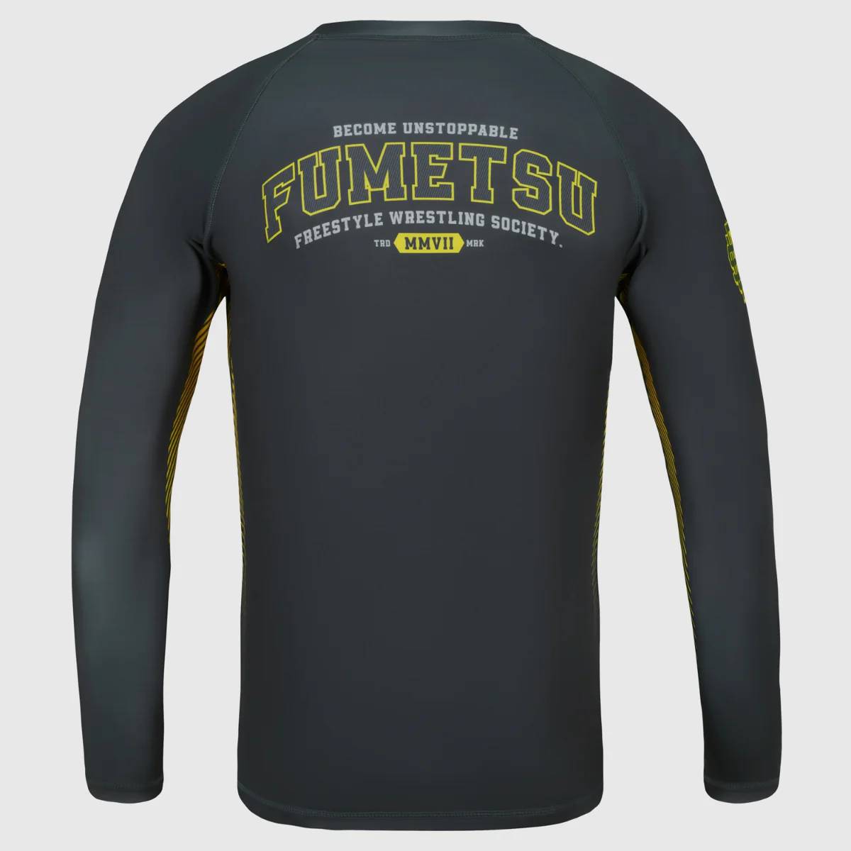 Fumetsu Varsity Langarm-Rashguard - Grau