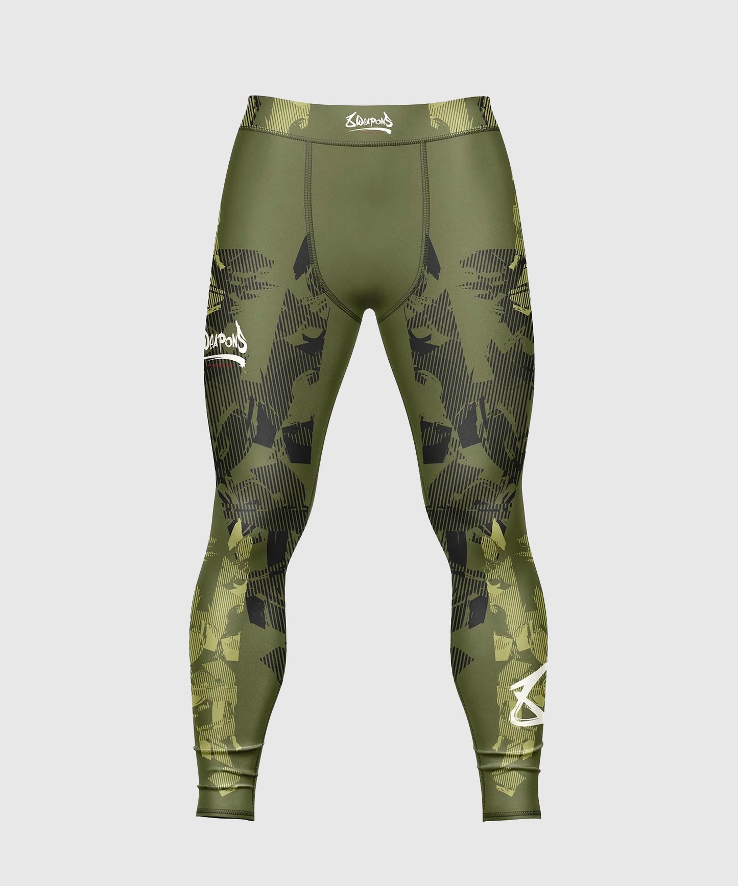 8 Weapons Hit 2.0 Pantalones de Compresión - Oliva