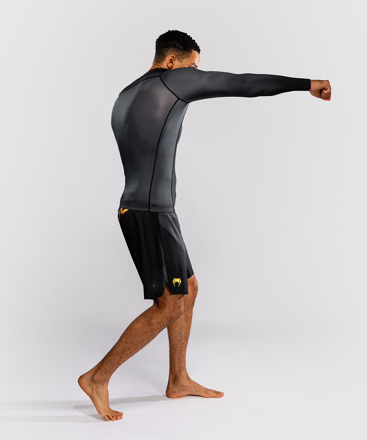 Rashguard manches longues Venum Attack - Noir/Or