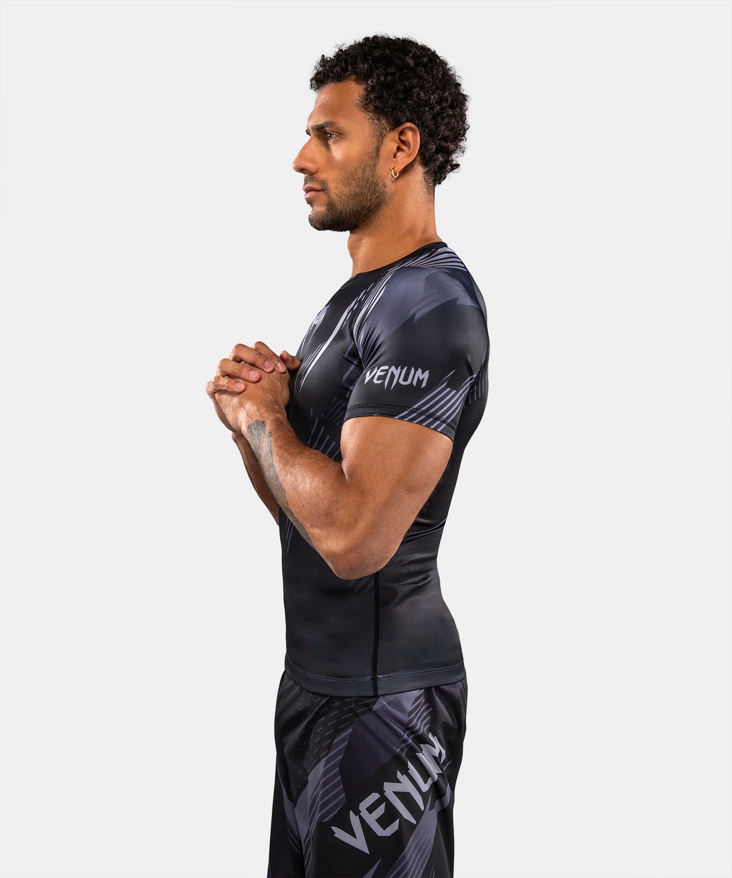 Venum No-Gi 6.0 Short Sleeve Rashguard - Black/Grey