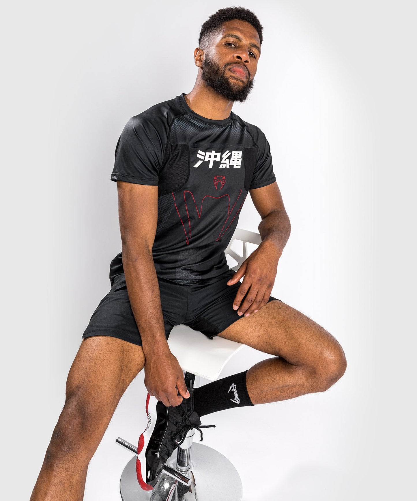 Dry tech T-shirt - Short Sleeve - Venum Okinawa 3.0 - Black/Red