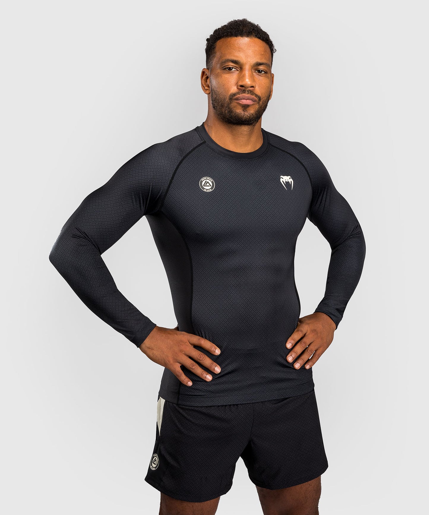 Venum x Roger Gracie Academy Long Sleeve Rashguard - Black