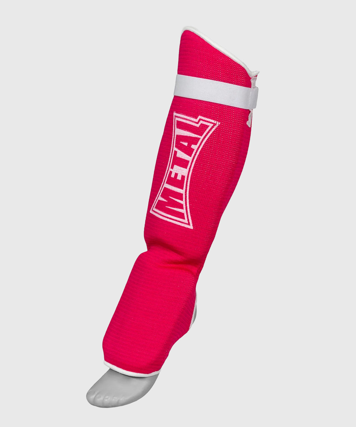 Metal Boxe Cotton Shin and Instep Guards - Pink