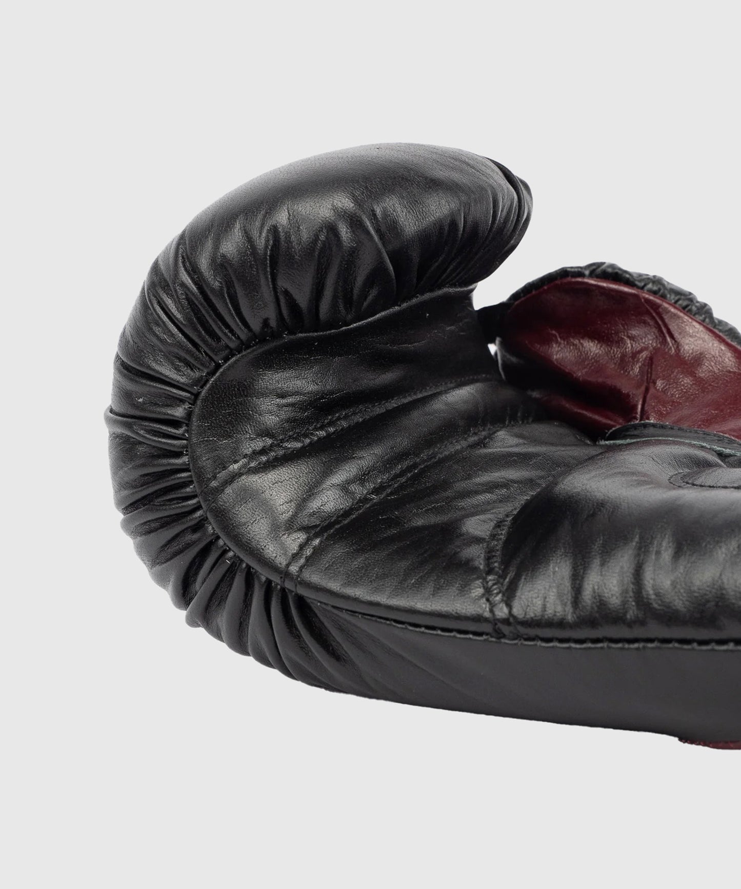 Metal Boxe Metal Omega Leather Boxing Gloves - Black/Bordeaux