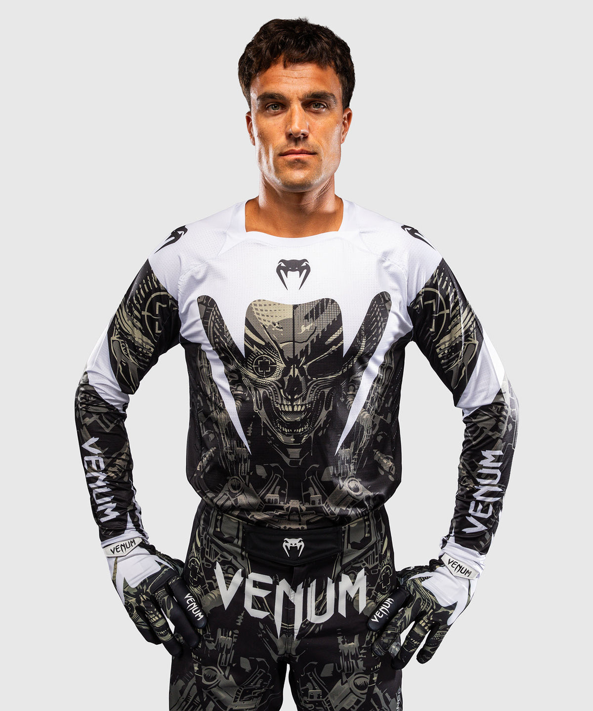 Venum MX Elite Maglia da Motocross - Nero/Sabbia