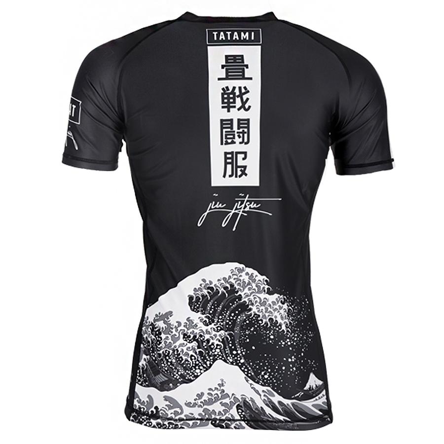 T-shirt de Compression Kanagawa - Manches Courtes - Noir