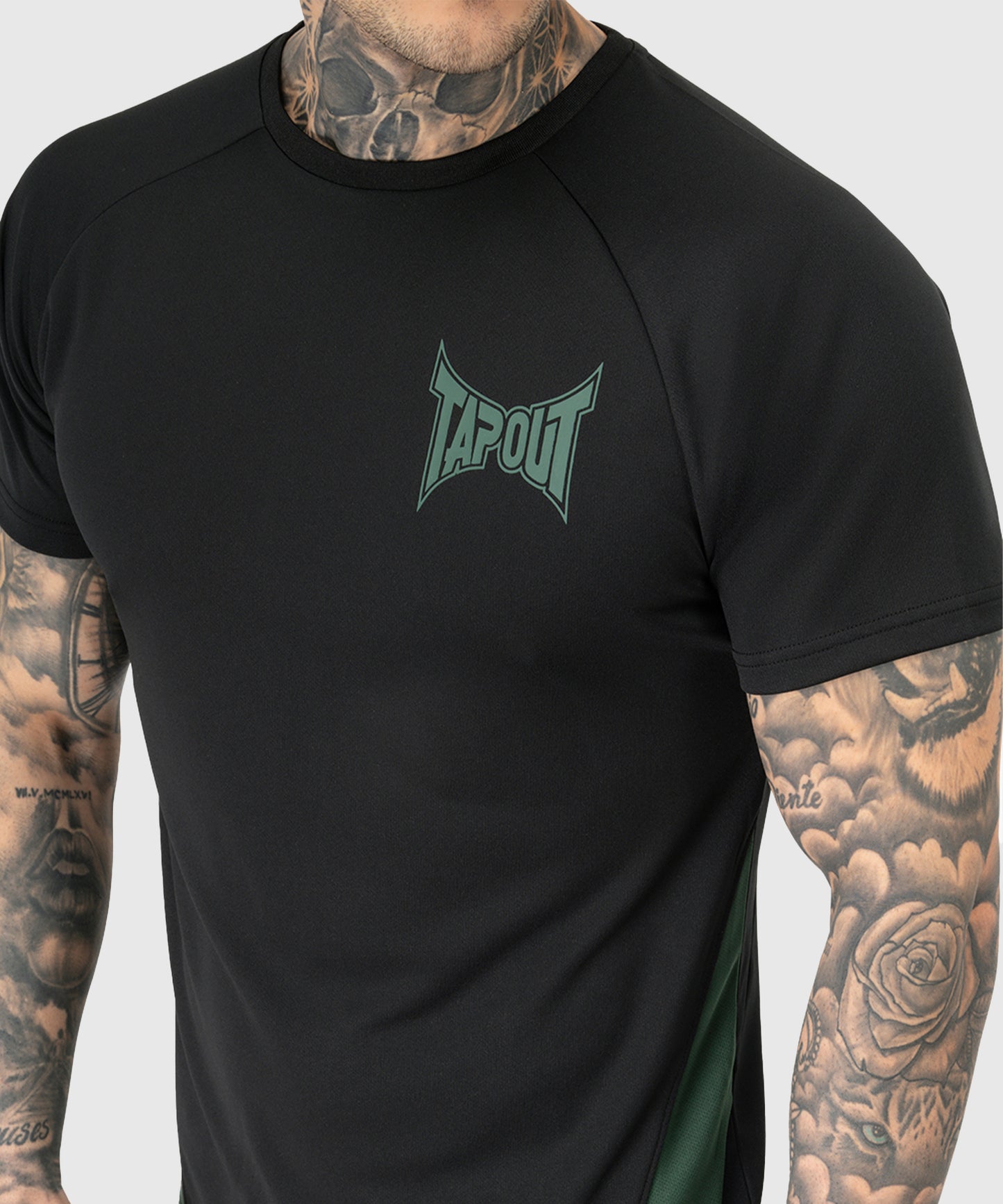T-shirt Tapout Training - Noir/Vert