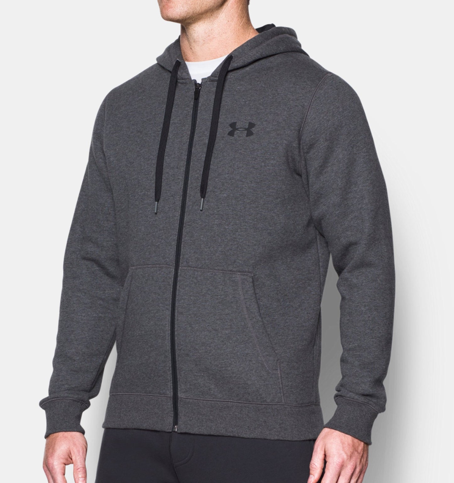 Sweat à capuche Under Armour Rival Fitted - Gris