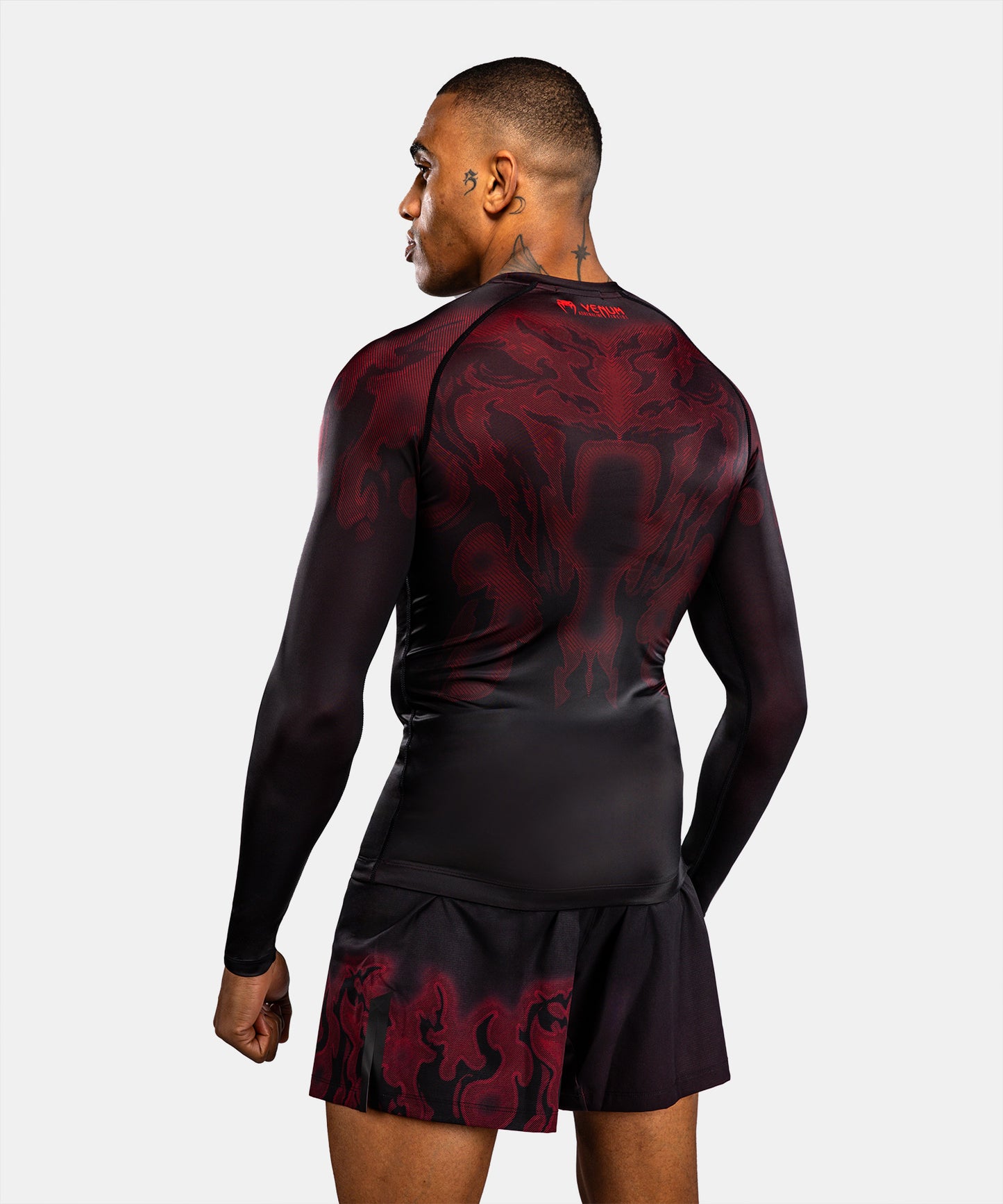 Venum Spectre Rashguard Manga Larga – Negro/Rojo