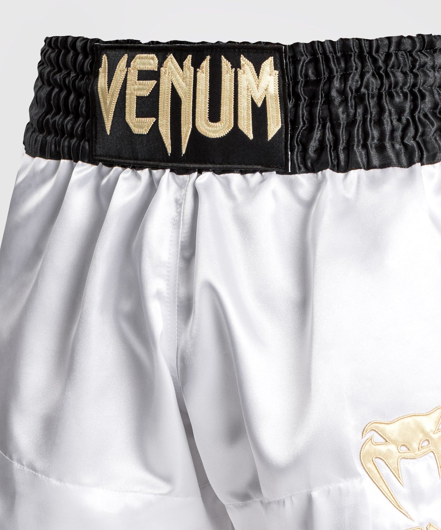 Venum Classic Short Muay Thai - Noir/Blanc/Or