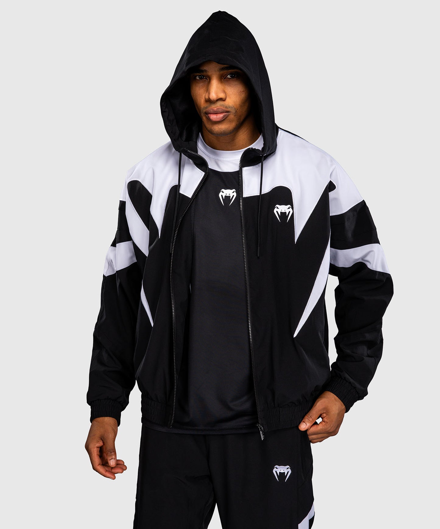 Venum Attack 90 Trainingsjacke – Weiß/Schwarz