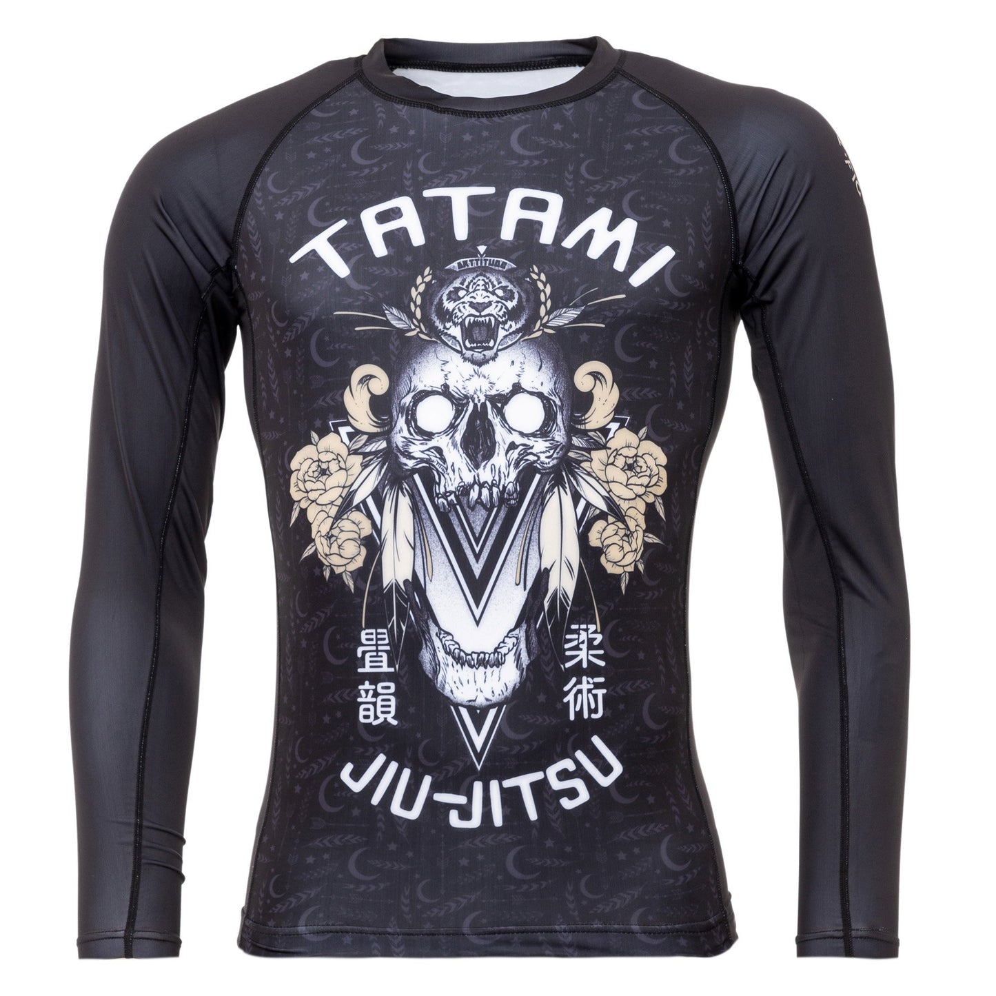 Tatami Fightwear Totem Eco Tech Camiseta de Compresión Reciclada Manga Larga - Negro/Blanco