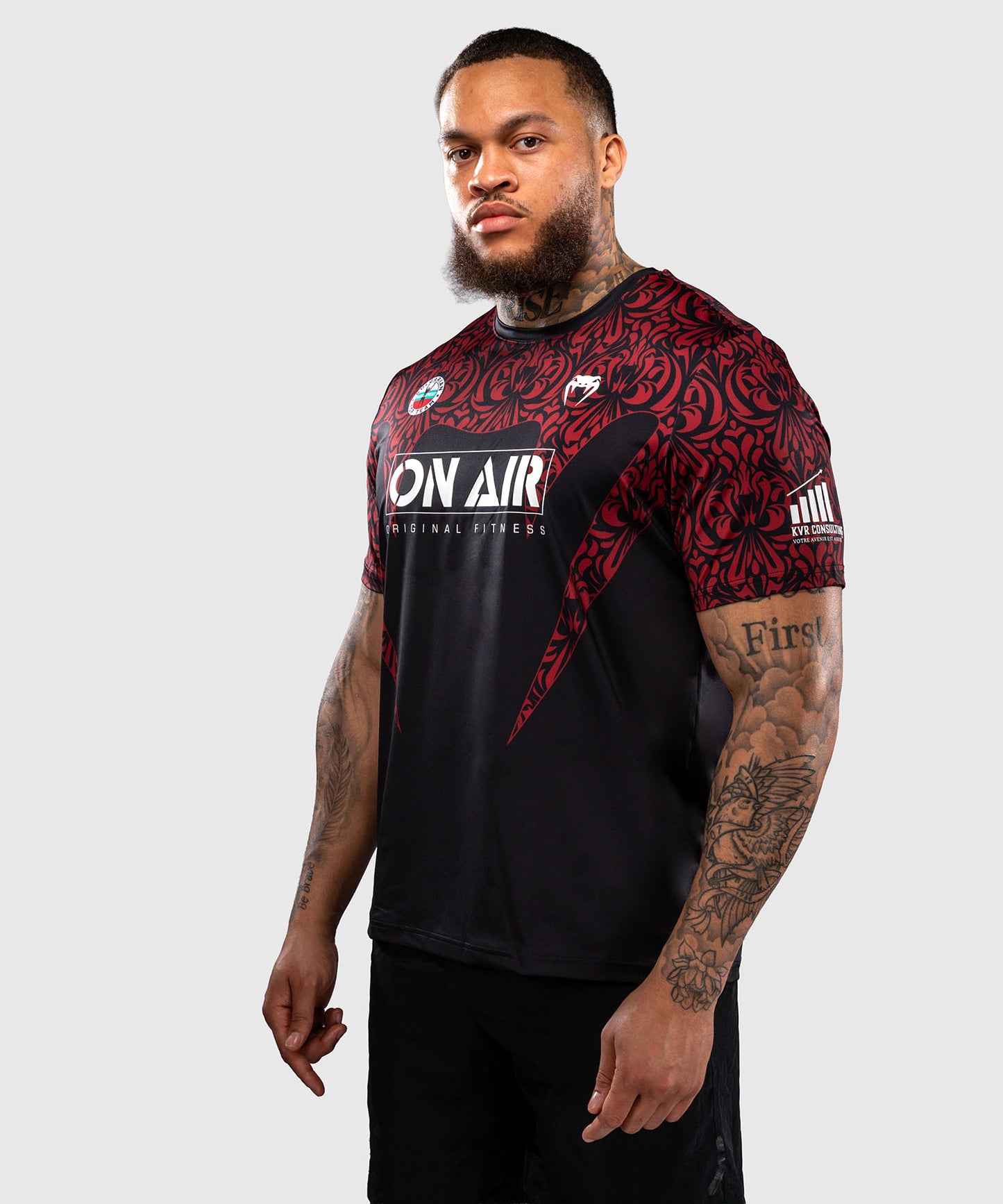 Venum Bulgarian Top Team (BTT) Dry-Tech-T-Shirt – Schwarz/Rot