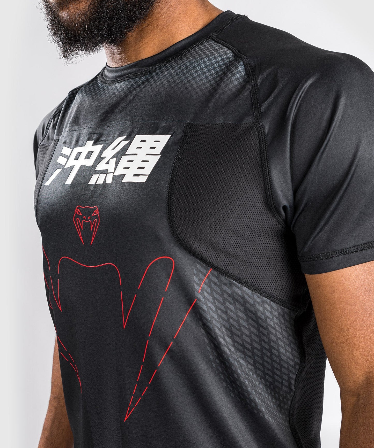 Dry tech T-shirt - Short Sleeve - Venum Okinawa 3.0 - Black/Red