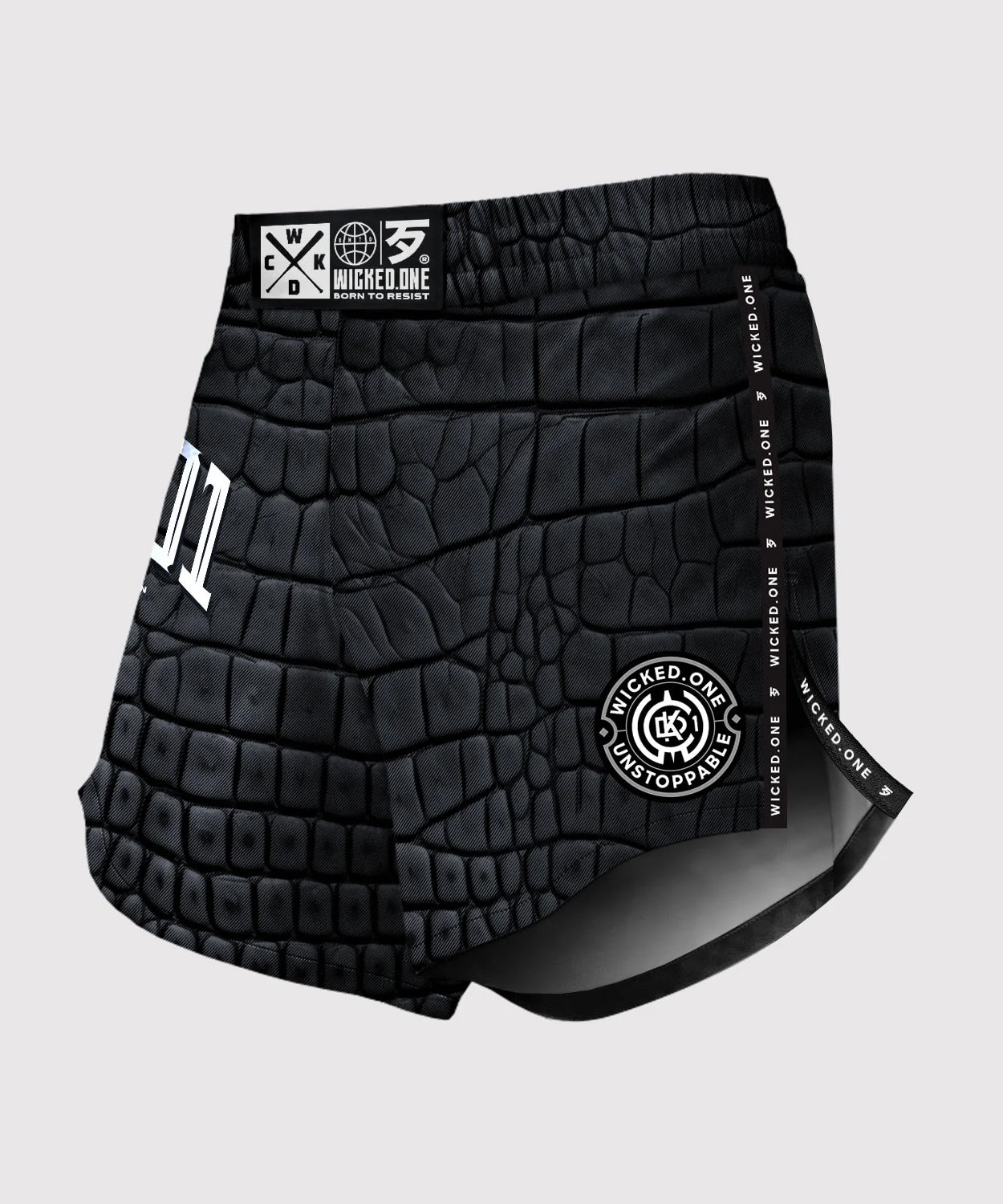Wicked One Element Caïman Fightshorts - Schwarz
