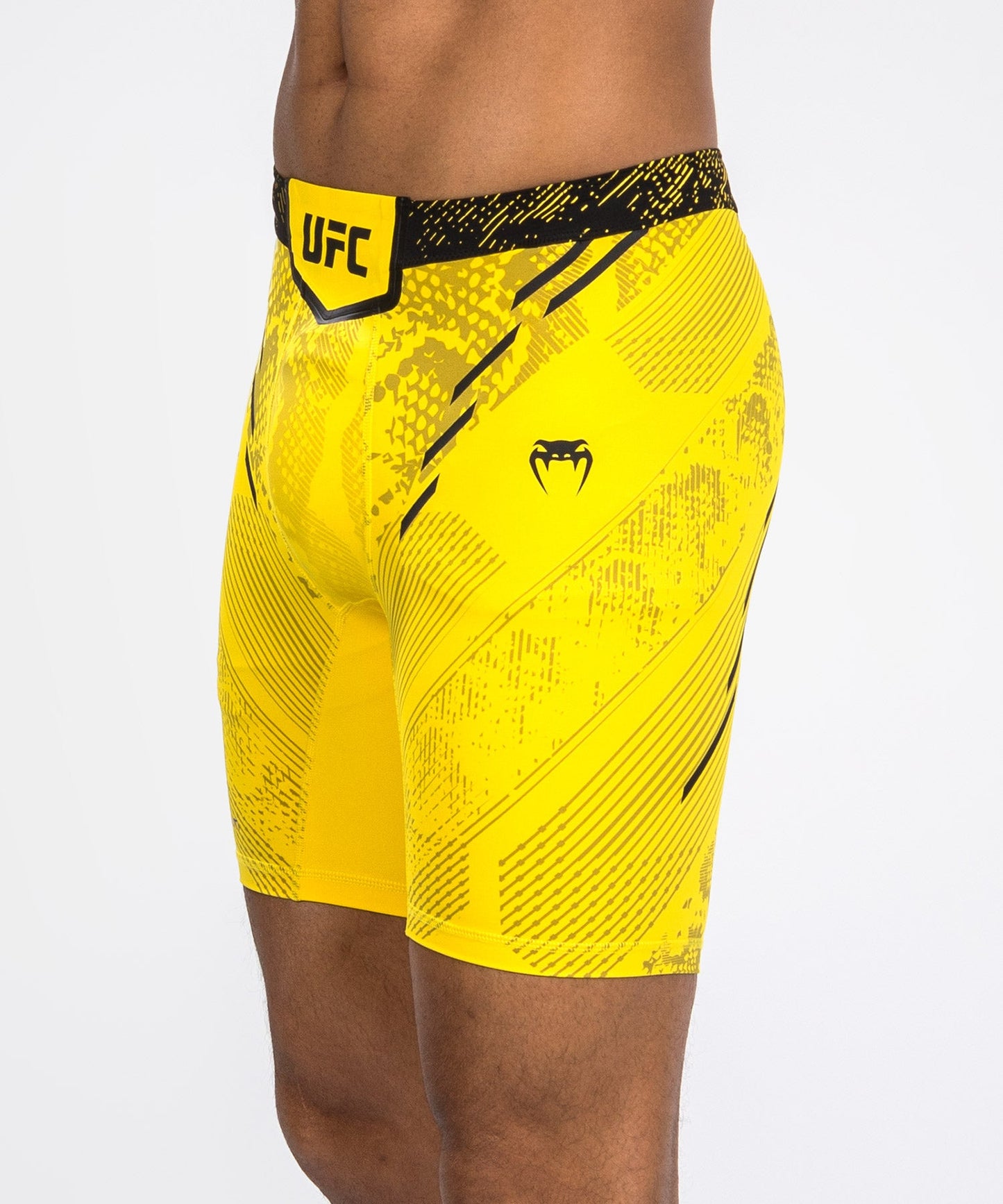 UFC Men's Compression Short Adrenaline by Venum Authentic Fight Night - Yellow