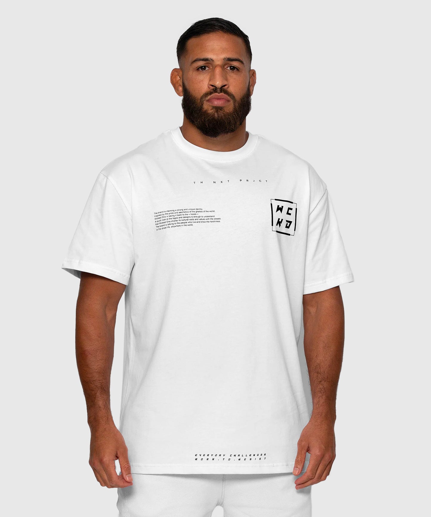Wicked One Project Oversize T-Shirt - Weiß