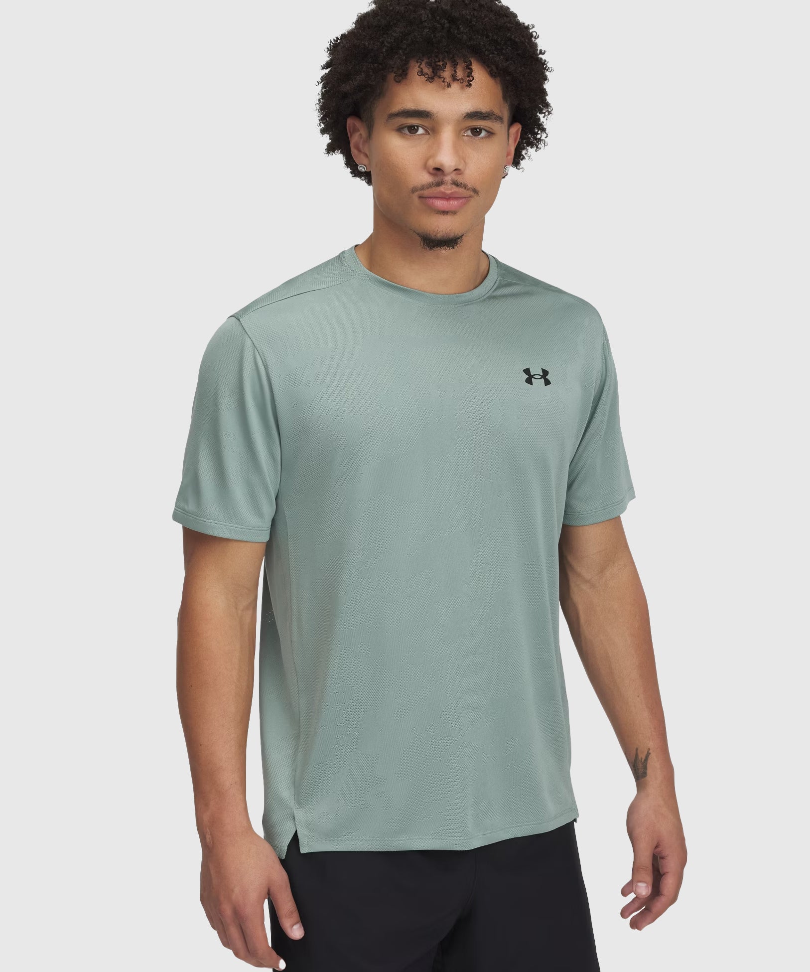 T-Shirt Under Armour Ua Tech™ Vent Jacquard Vert – Dragon Bleu