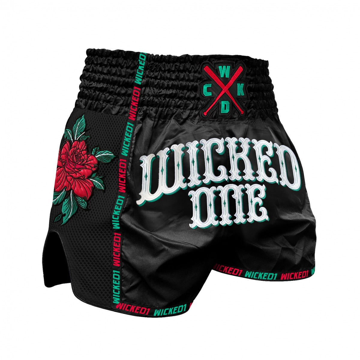 Short de Muay Thai Wicked One Bandido - Noir
