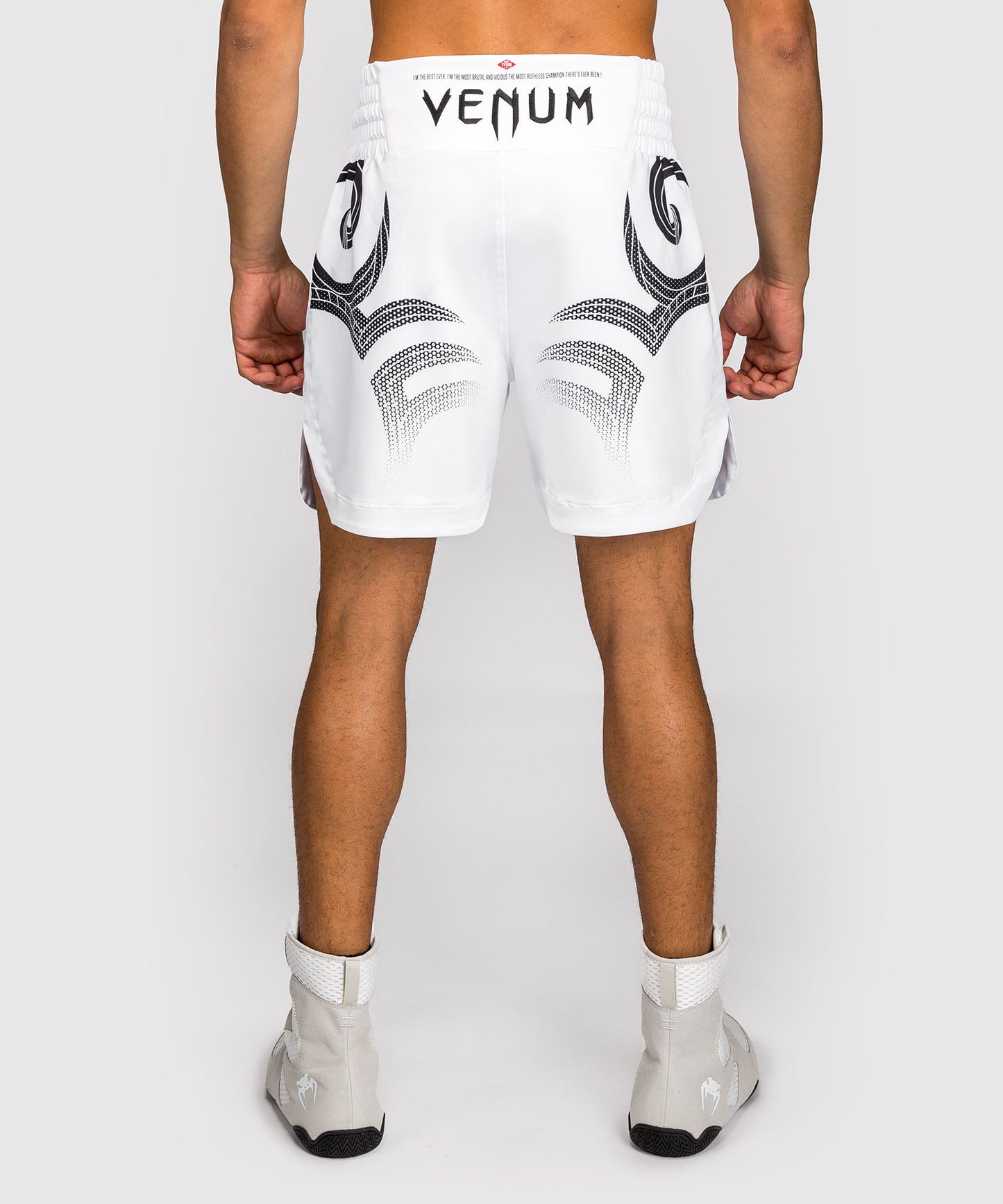 Venum x Mike Tyson Tiger Boxshorts - Optisch Weiß/Tiefschwarz