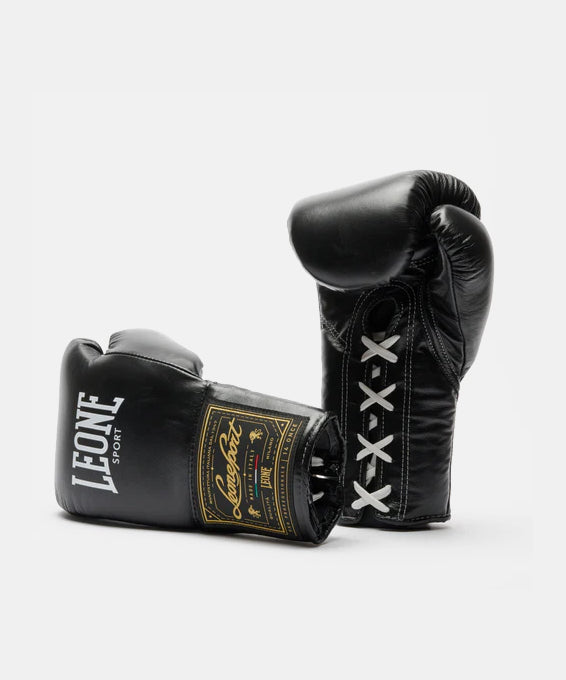 Gants de Boxe Leone Orlando Classico Lacets - Noir