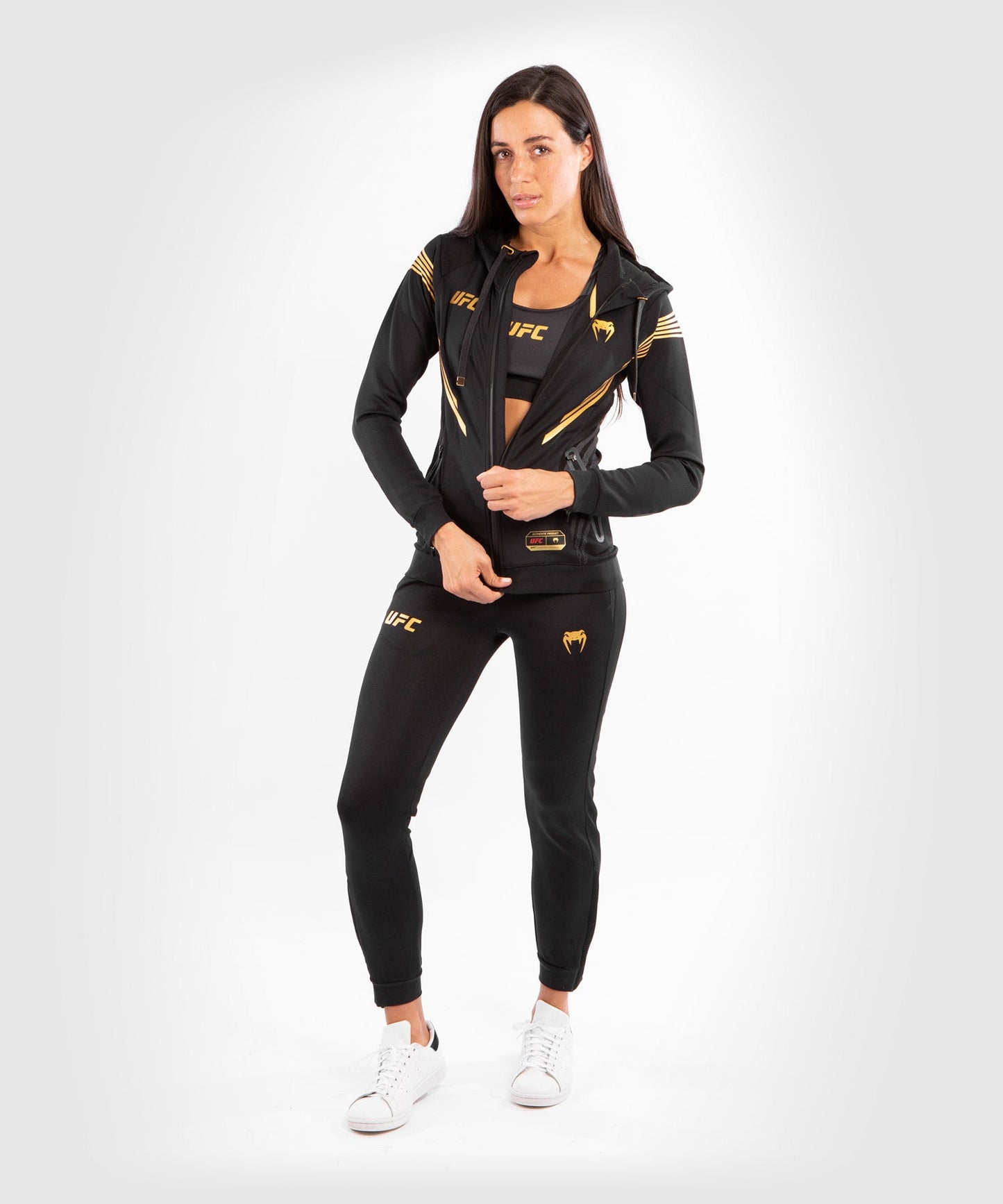 Women's UFC Venum Authentic Fight Night Hooded Sweatshirt - Champion