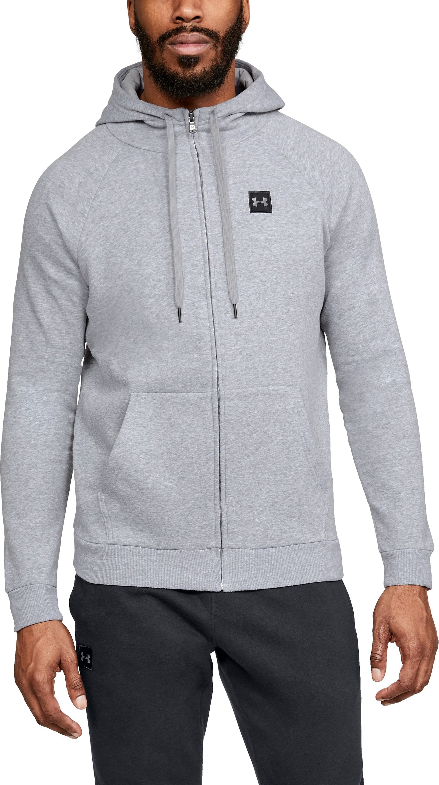 Sweat à capuche Under Armour Rival Fleece Fz - Gris