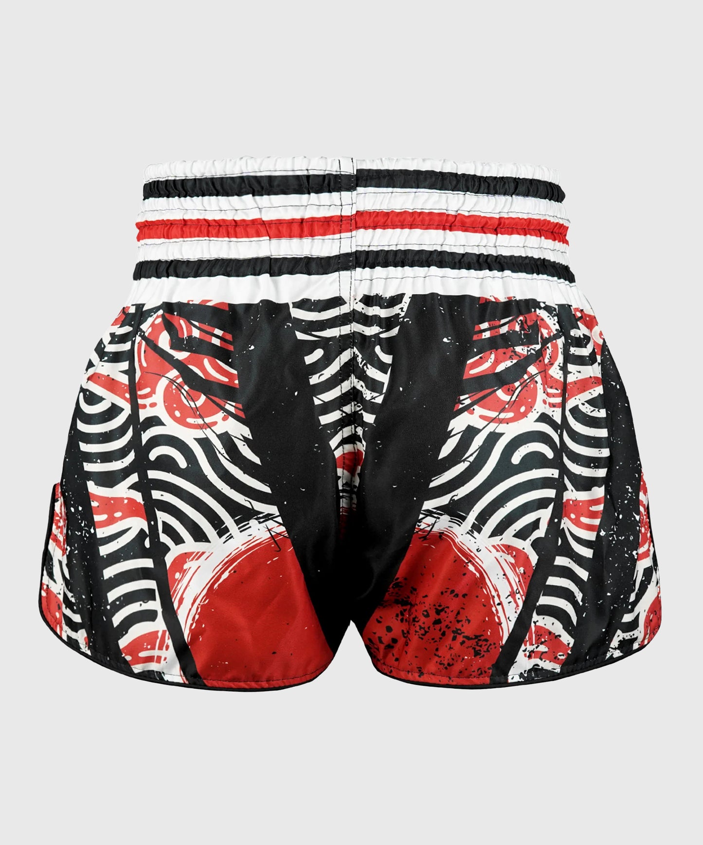 Tuff Retro Style Waves Of Bushido Elegance Muay Thai Shorts - Schwarz
