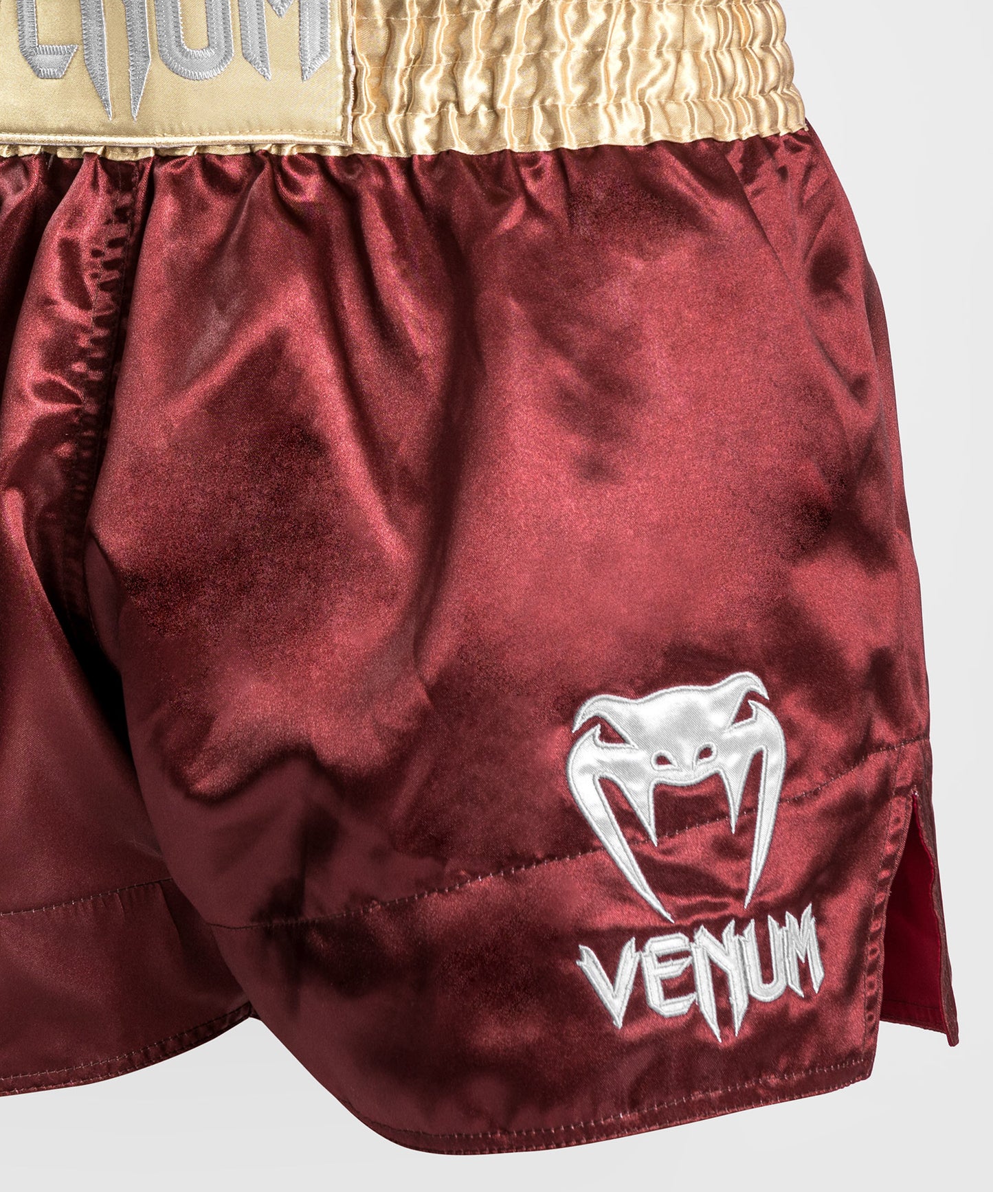 Venum Classic Short Muay Thai - Bordeaux/Or/Blanc