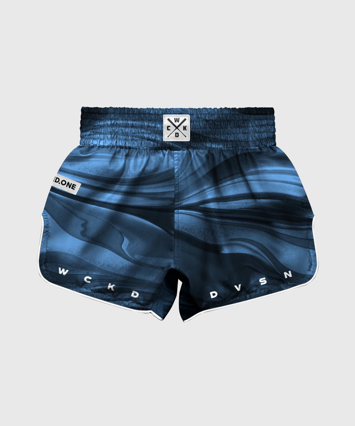 Wicked One Abstract Muay Thai Shorts - Blau