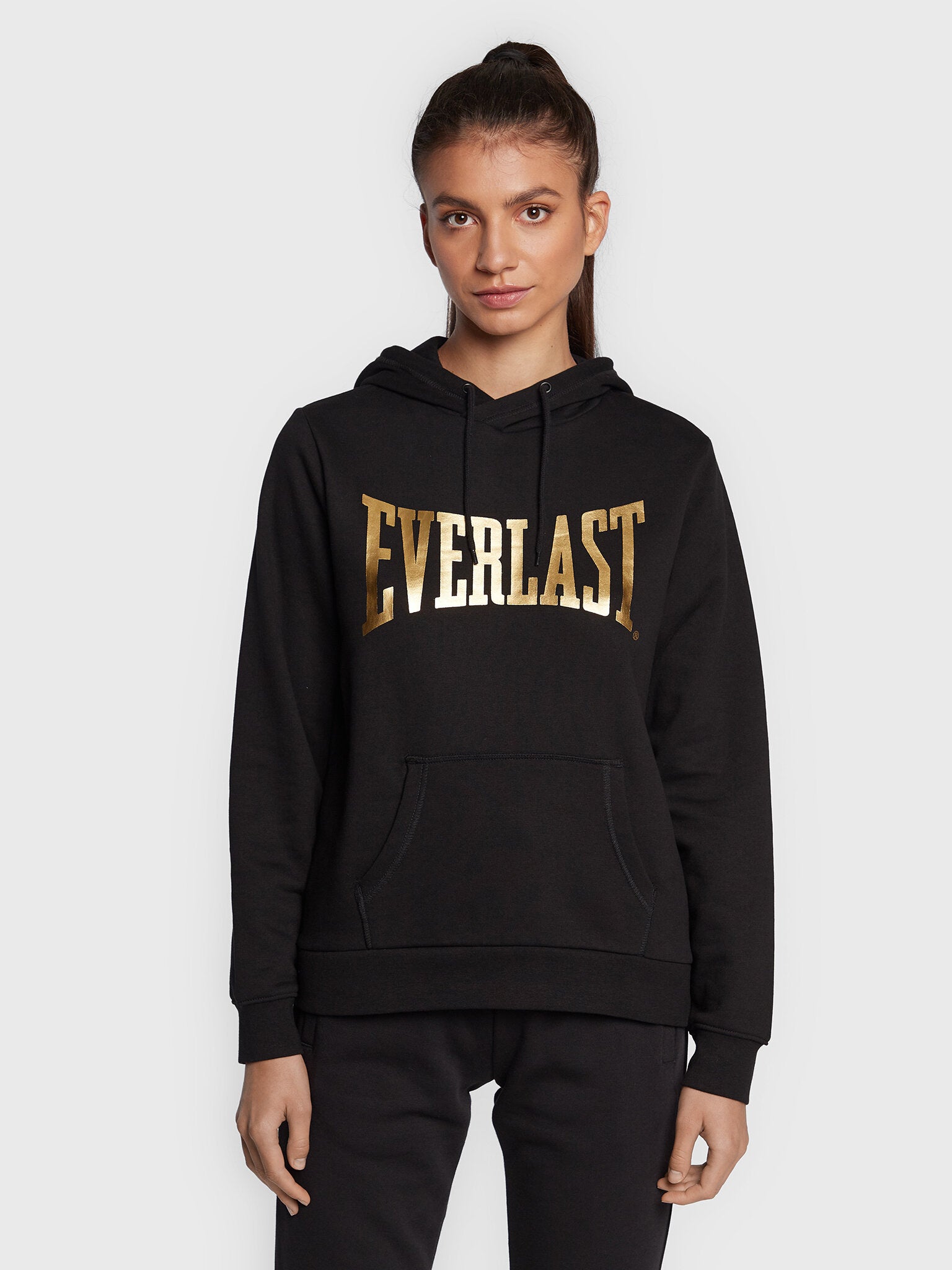 Everlast Taylor Sudadera con Capucha para Mujer – Negro/Oro