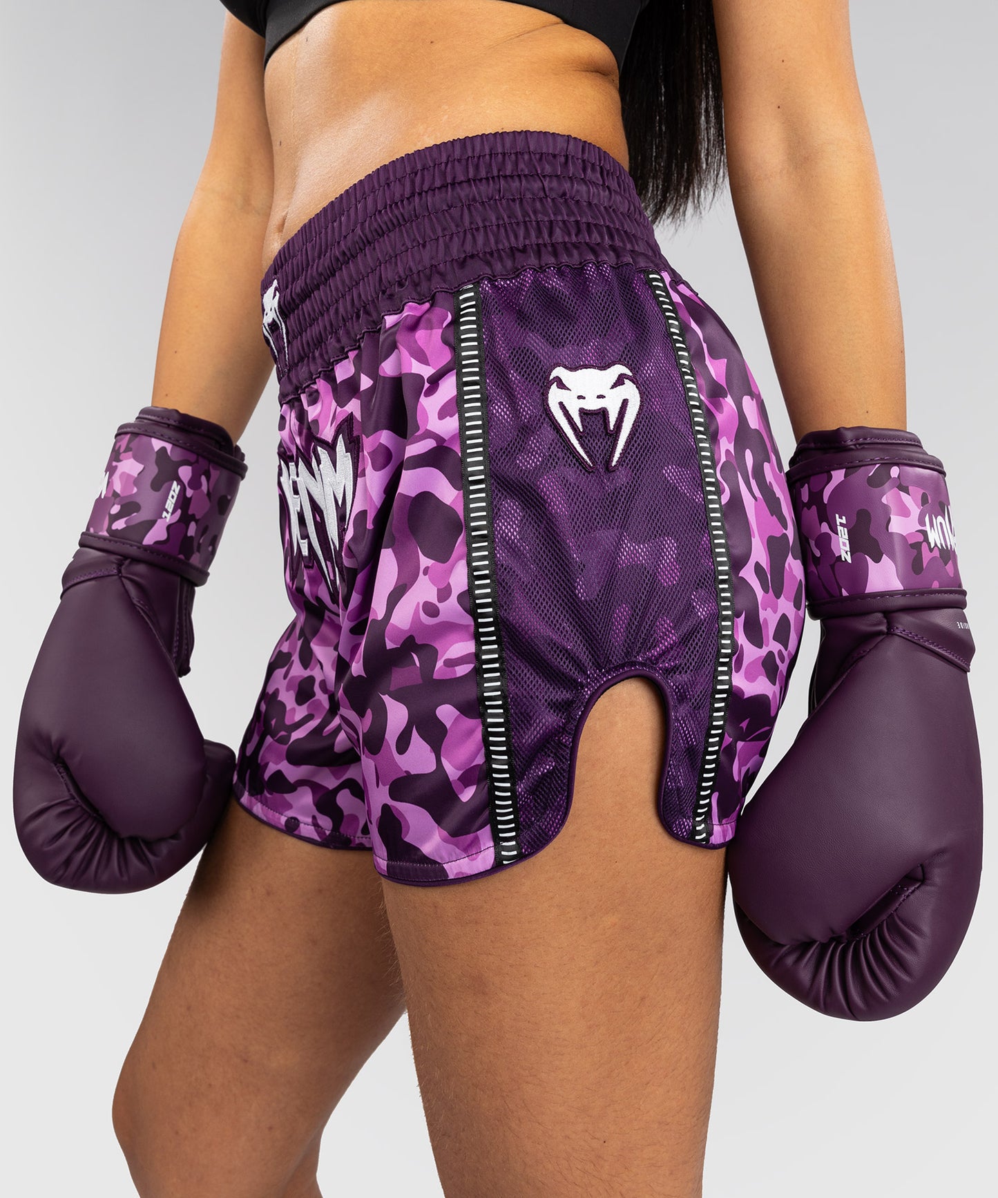 Venum Iris Muay Thai Shorts - Plum/pink