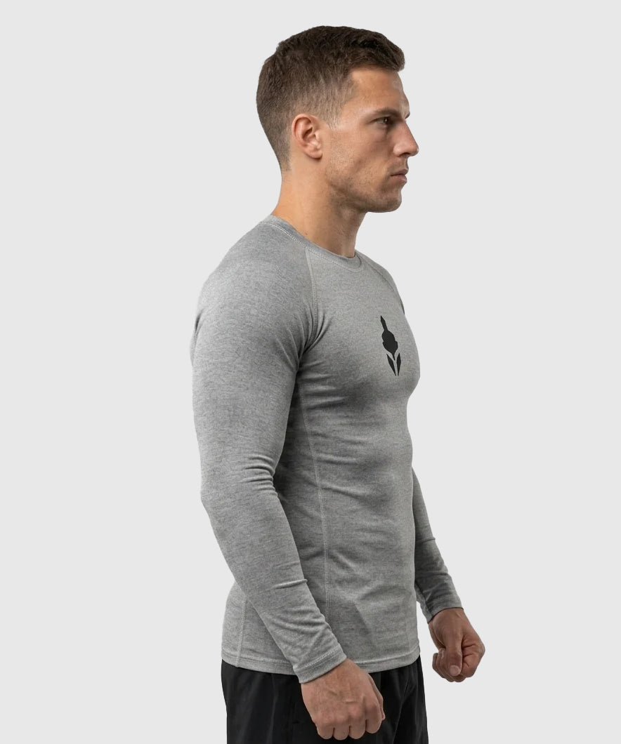 T-shirt de compression manches longues Tyce Skin - Gris