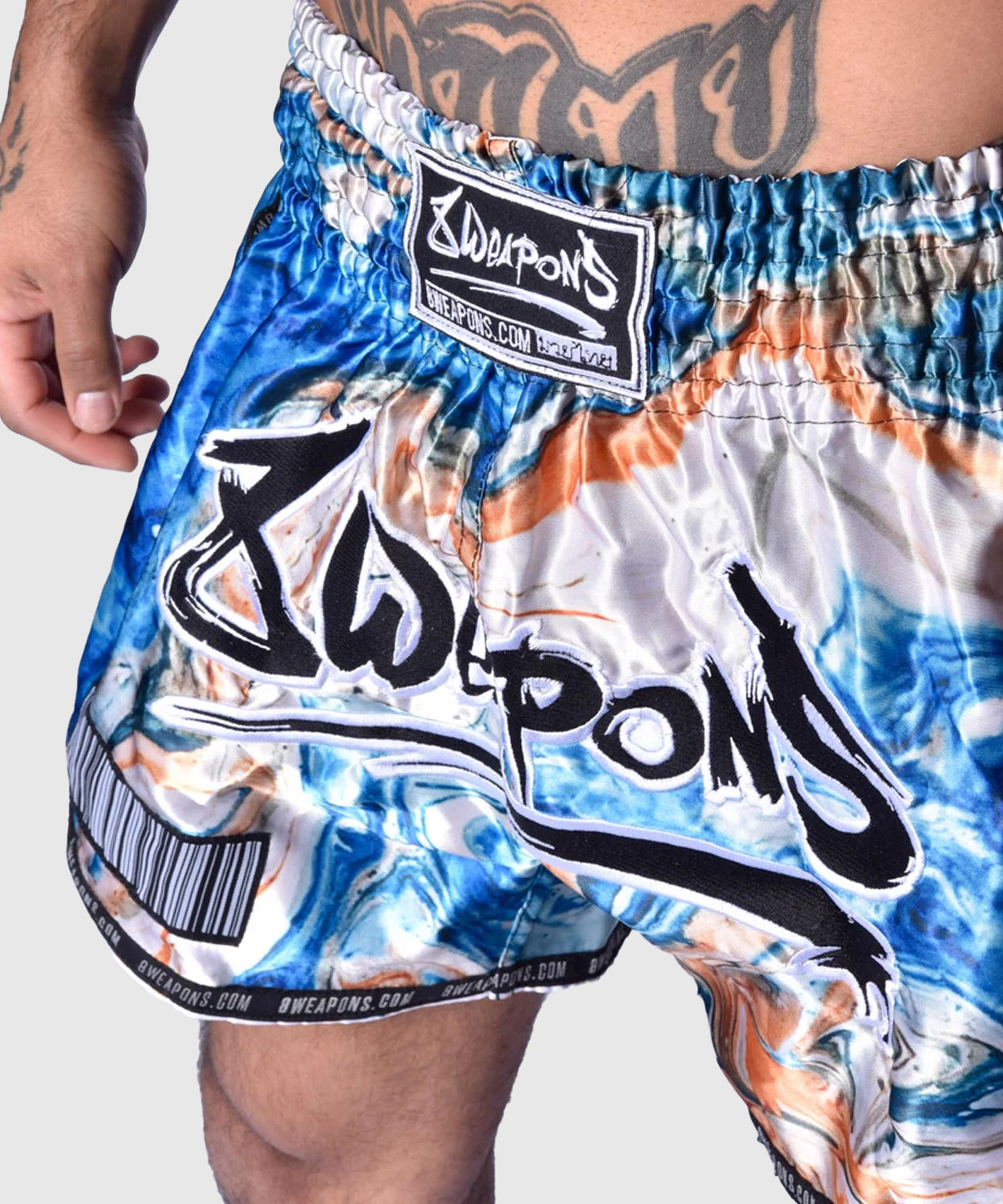 8 Weapons Vivo Vertigo Muay Thai Shorts - Blau