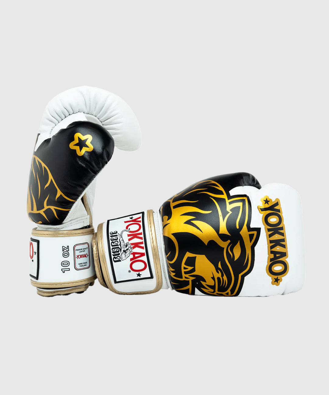 Yokkao Original Gold Boxing Gloves - White