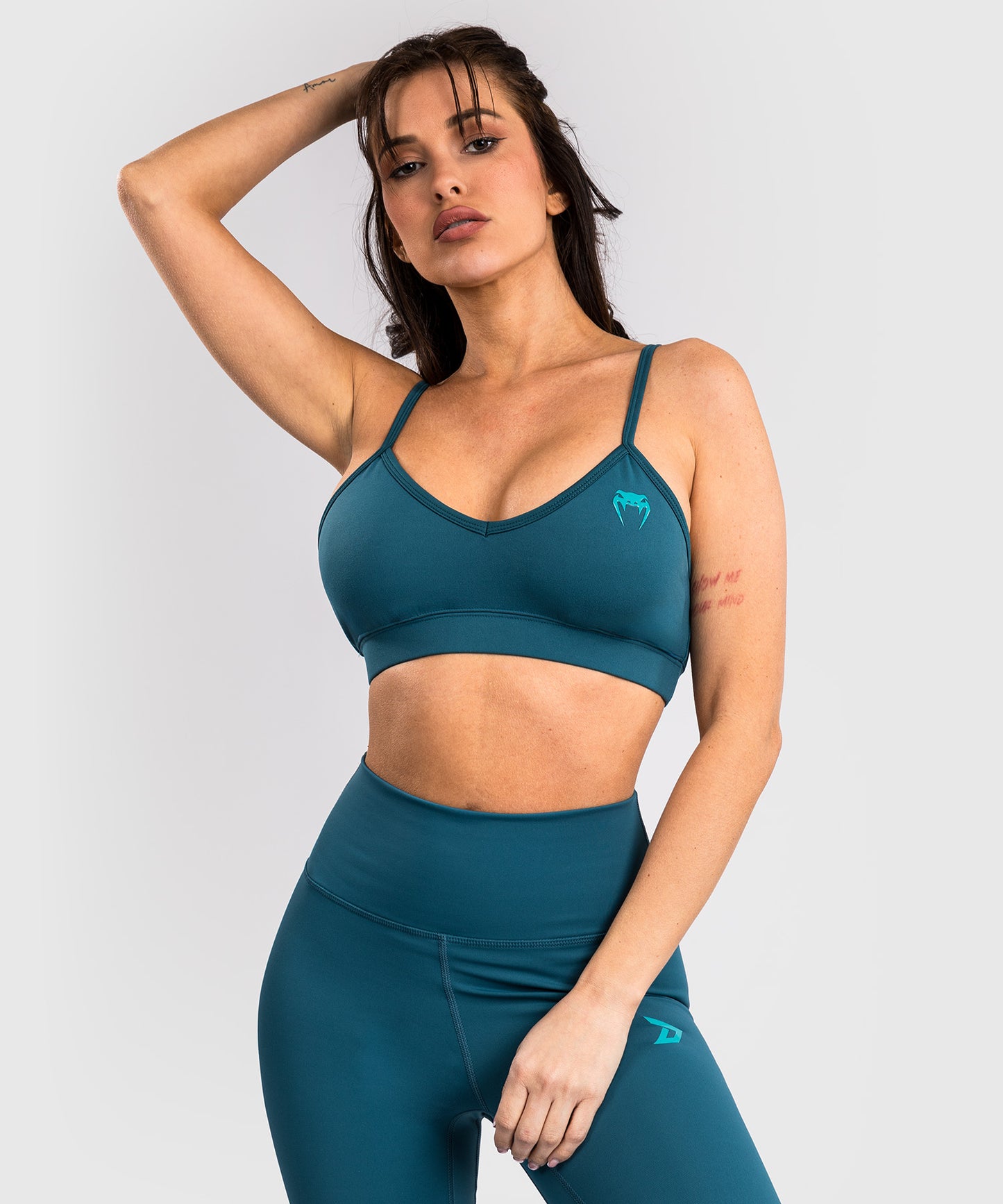Brassière de sport pour Femmes Venum x Demi - Bleu azur