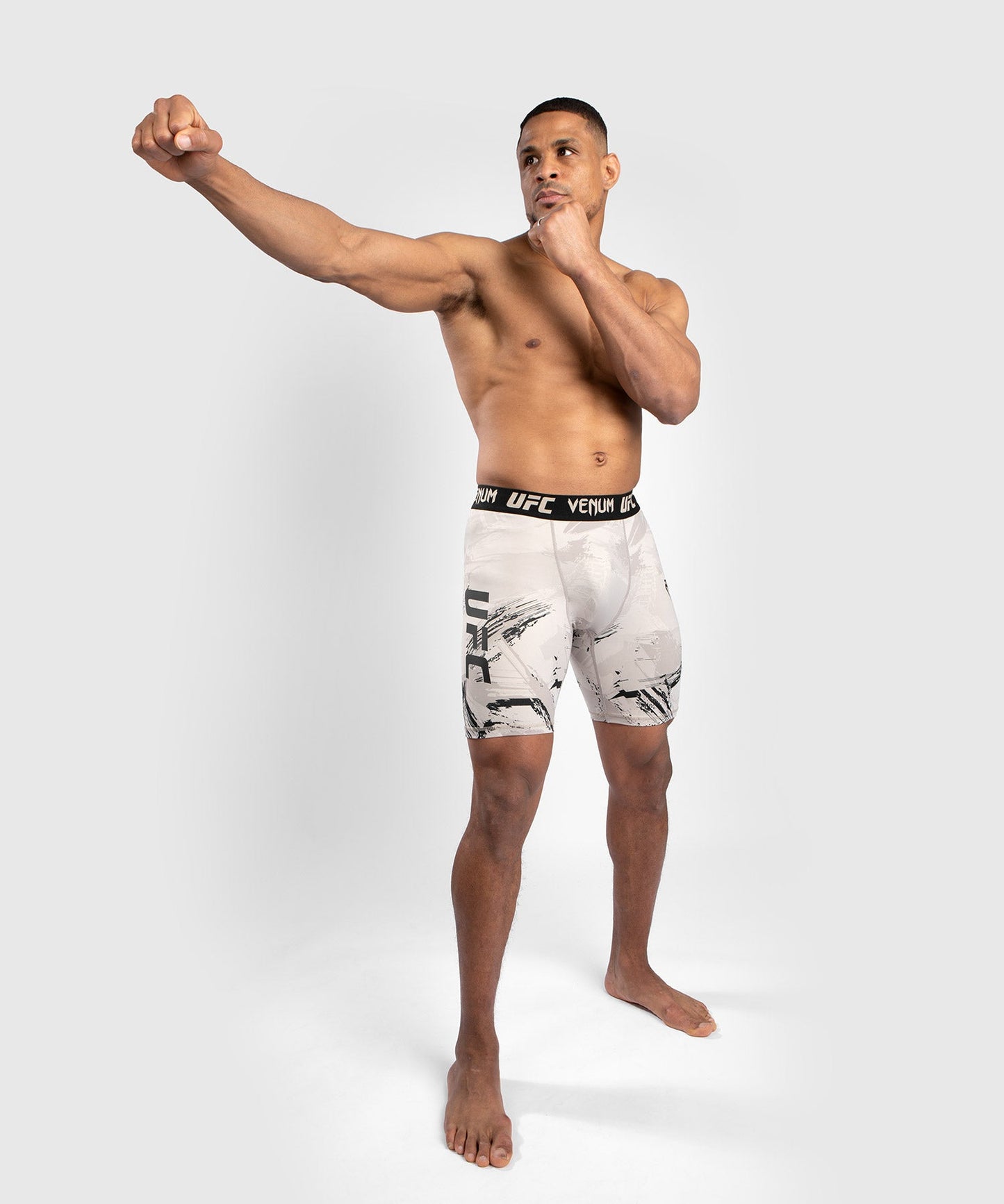 UFC Venum Authentic Fight Week 2.0 Compression Short - Black/Sand