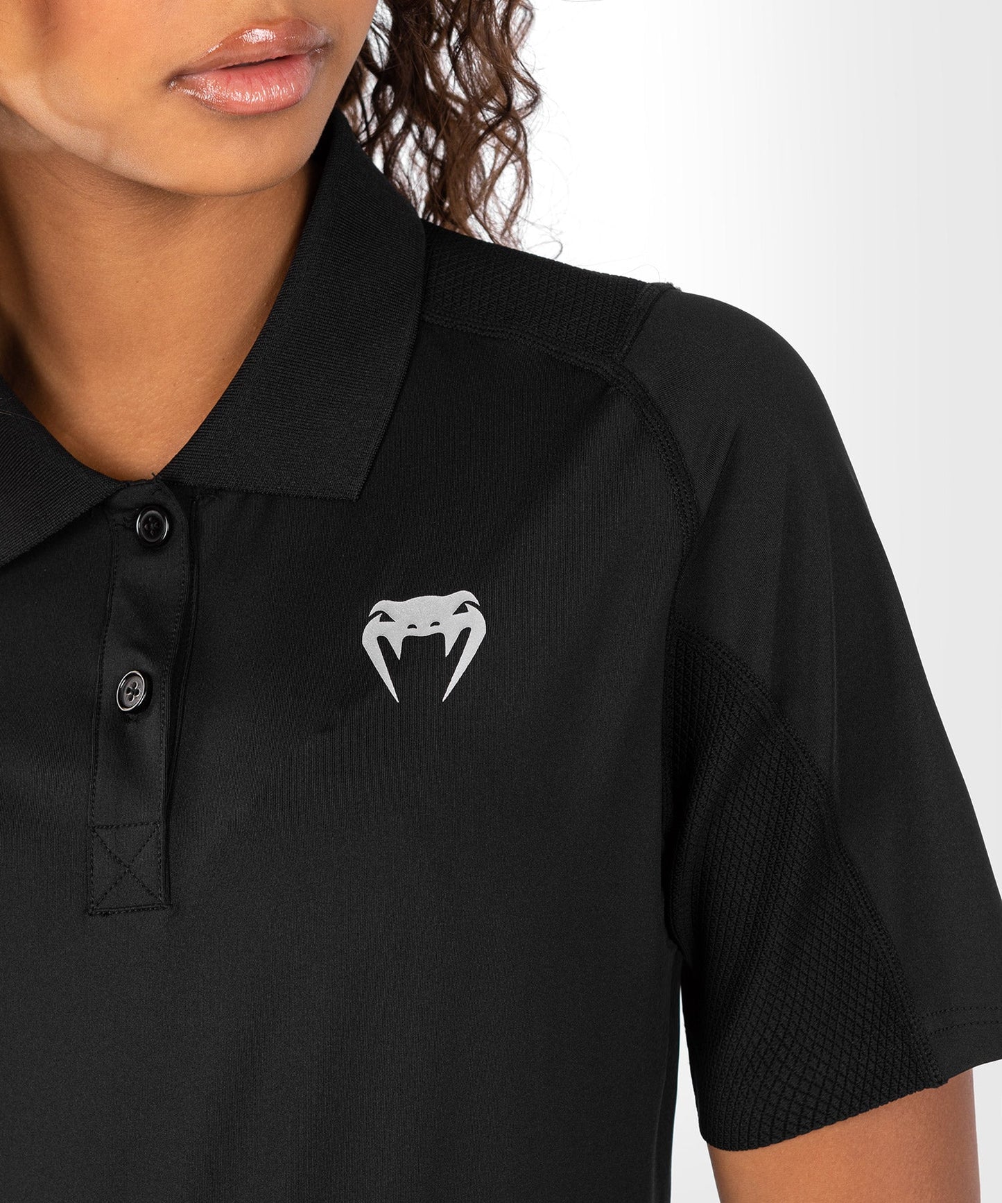 Women's UFC performance polo Venum Performance Institute 2.0 - black/red
