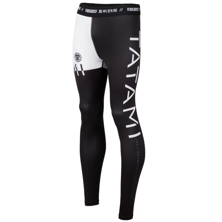Tatami Fightwear 50/50 Pantaloni a Compressione - Nero/Bianco